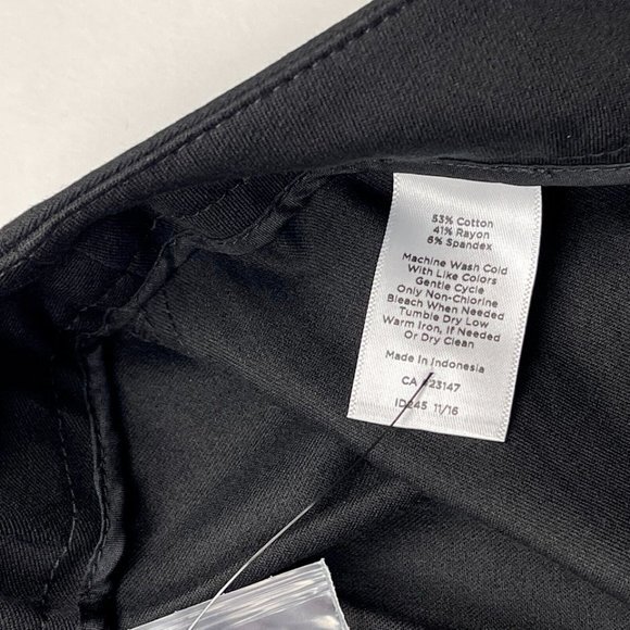 Talbots Perfect Crop Pants Women 24W NWT $90 Stretch Cotton Elastic Waist Pocket - Picture 9 of 9